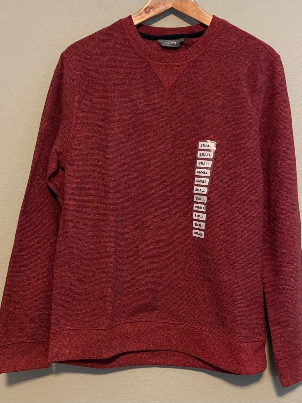 Member’s Mark Men's Crewneck Sweatshirt - Red Mark